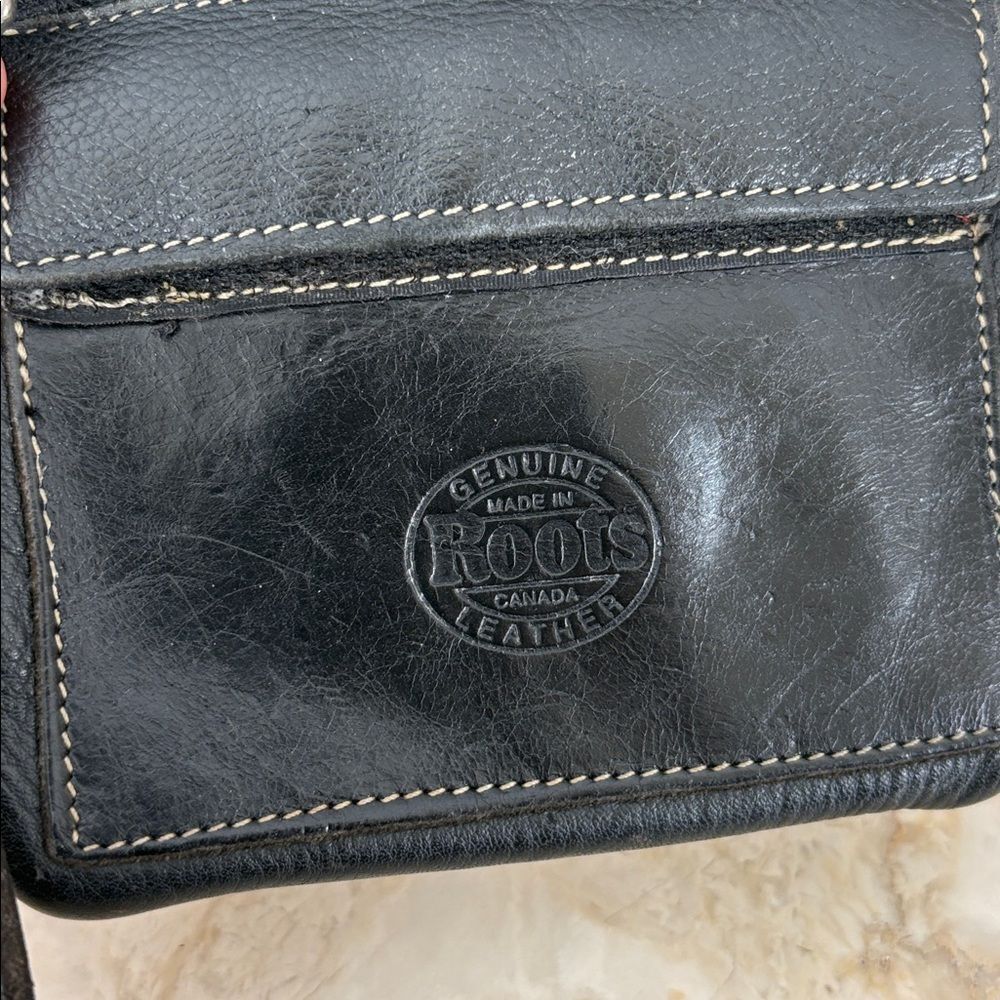 Vintage Roots Hanging Pouch Leather Crossbody Bag - Picture 8 of 13